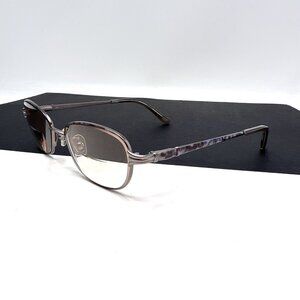EYEGLASSES MARCHON TRES JOLIE 158 033 LIGHT SMOKE FLORAL 50-16-135 WOMEN